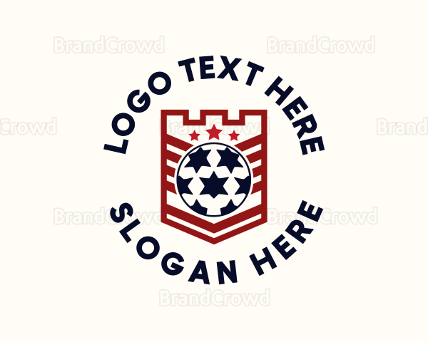 Soccer Ball League Logo