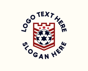 League - Soccer Ball League logo design