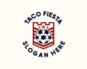 Soccer Ball League Logo