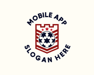 Soccer Ball League Logo