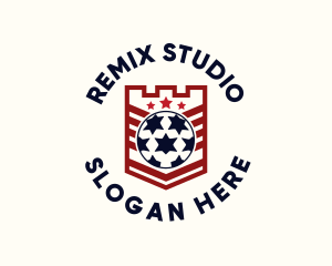 Soccer Ball League logo design