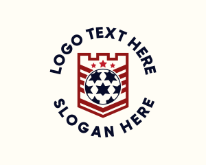 Soccer Ball League Logo