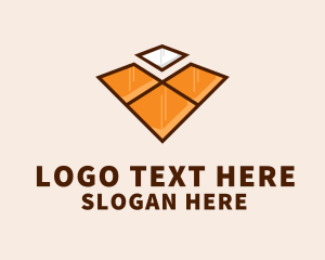 Filing - Tiles Flooring Letter V logo design