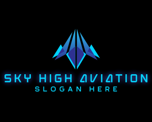 Pilot Aviation Plane logo design