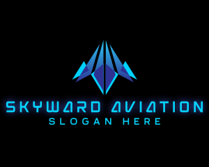 Pilot Aviation Plane logo design