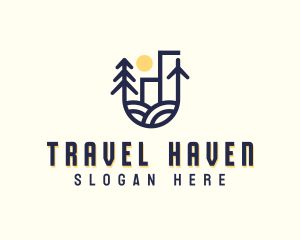 Destination - Holiday Travel Destination logo design