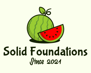 Juice Stand - Watermelon Fruit Slice logo design