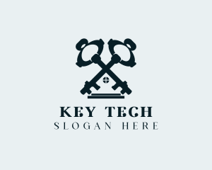 Real Estate Key logo design