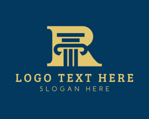 Attorney - Pillar Financing Firm logo design