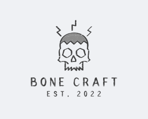 Bone - Punk Skull Bone logo design