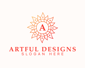 Business Mandala Sun logo design