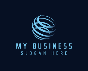 Business Globe Sphere logo design