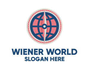 World Compass Navigation logo design
