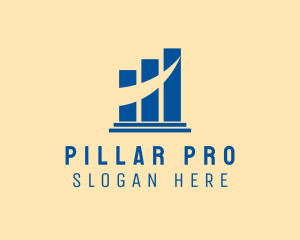 Real Estate Pillar Bars  logo design