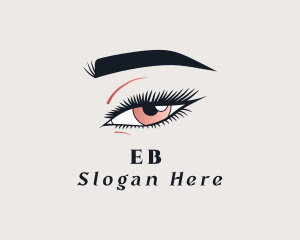 Beautician - Eye Cosmetic Eyebrow logo design