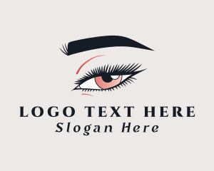 Esthetician - Eye Cosmetic Eyebrow logo design