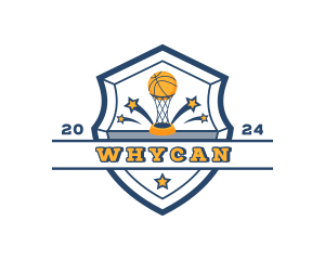 Basketball Sports Trophy Logo