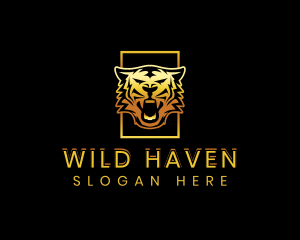 Premium Wild Tiger logo design