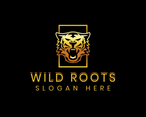 Premium Wild Tiger logo design