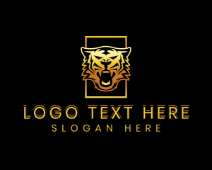 Orange Eye - Premium Wild Tiger logo design