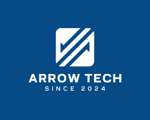 Arrow Flag Stripes logo design