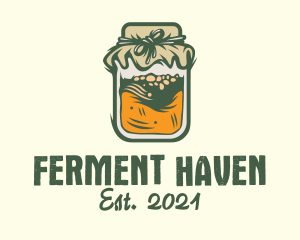 Fermentation - Fermented Lemon Kombucha logo design