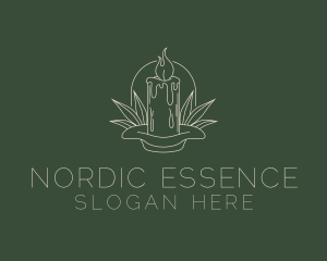 Organic Scented Candle  logo design