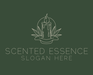 Incense - Organic Scented Candle logo design