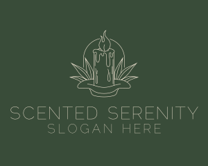 Incense - Organic Scented Candle logo design