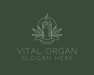 Organic Scented Candle  logo design