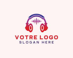 Audio Music Headphones  Logo