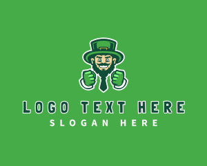 Folklore - Irish Leprechaun Folklore logo design