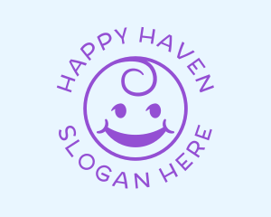 Smiley - Purple Baby Boutique logo design