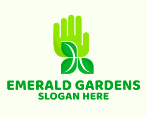 Agriculture Gardening Hand  logo design