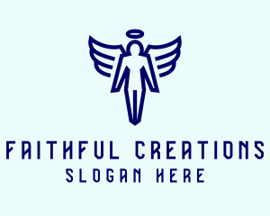 Faith - Angel Faith Wings logo design