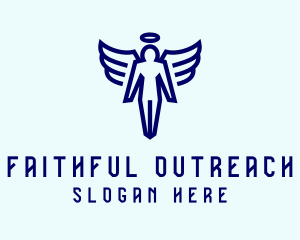 Evangelization - Angel Faith Wings logo design