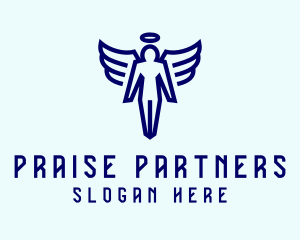 Praise - Angel Faith Wings logo design