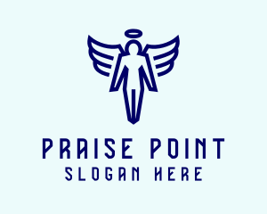 Praise - Angel Faith Wings logo design