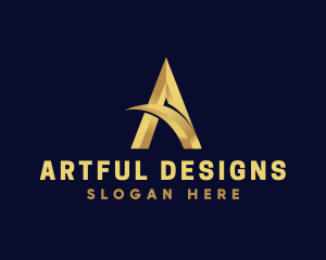 Upscale Professional Letter A logo design