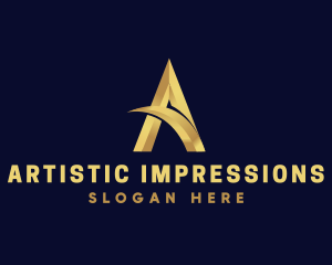 Upscale Professional Letter A logo design