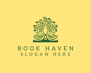 Bookstore - Book Learning Tree logo design