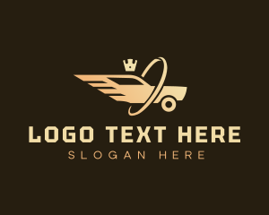 Winged Car Crown Ring Logo