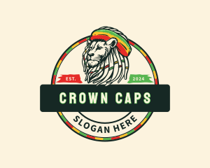 Headwear - Animal Reggae Lion logo design