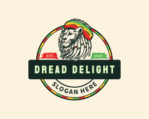 Dreadlocks - Animal Reggae Lion logo design