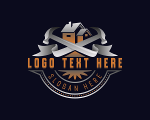 Ribbon - Construction Home Repair logo design