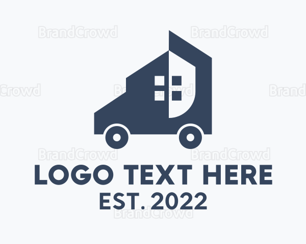 Truck Tiny House Real Estate Logo