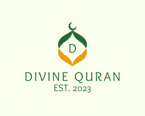 Quran - Muslim Mosque Spiritual Temple logo design