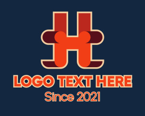 Interior - Retro Interior Design Letter logo design
