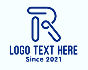 Office - Office Clip Letter R logo design