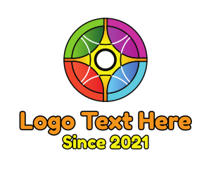Rainbow - Abstract Rainbow Wheel logo design
